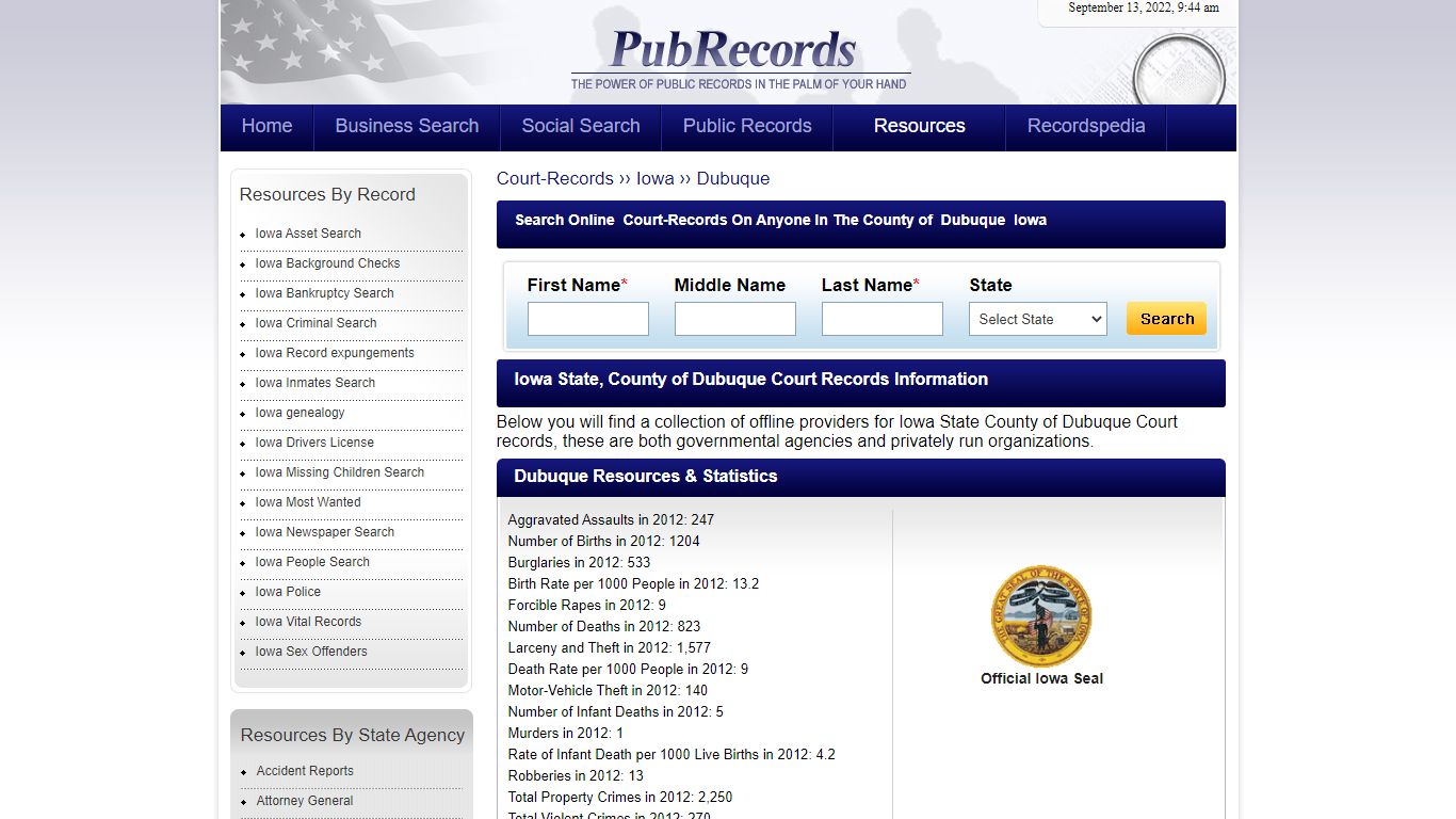 Dubuque County, Iowa Court Records